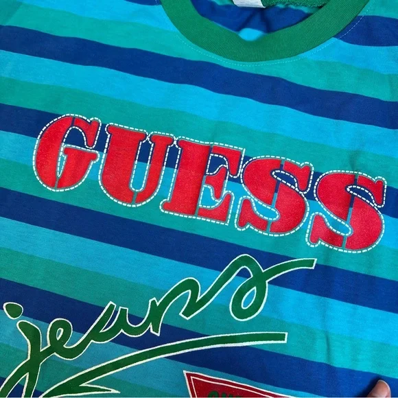 Guess‎ Jeans Vintage Striped Shirt - Picture 5 of 6